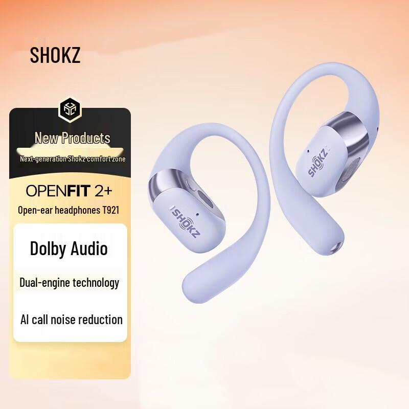 

Shokz OpenFit 2+ T921 Open-Ear Bluetooth Headphones