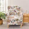 Tub Chair Cover Soft Spandex Printed Club Armchair Slipcovers for Living Room Elastic Single Sofa Covers Home Bar Counter Hotel