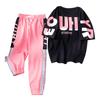Frauen Kleidung Trainingsanzug Zwei Stück Set Sommer Lässige Sportswear Ins Anzug Oansatz Druck T Shirt + Harem Hosen XL