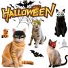 Pet Halloween Cat Mask Weird Cartoon Cat Mask Funny 3D Bat Cat Mask Cosplay Hat Pet Costume Creative Pet Party Accessories Gift