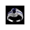 Geometric Oval Zircon Silver Womens Ring With Fashion Chic Style For Trendy Wear