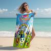 Proof Beach Towel with T-Tamagotchis Virtual Pet Pattern - Soft,absorbent,quick-drying,machine Washable - Perfect for Swimming,camping,bathing