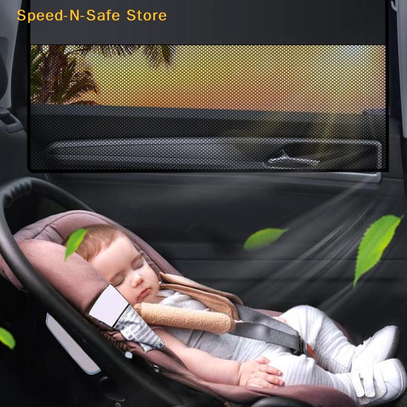 Heat Insulated Car Sunshade Magnetic Suction 1 2 4Pcs Block UV Rays Window Curtain for Summer Use