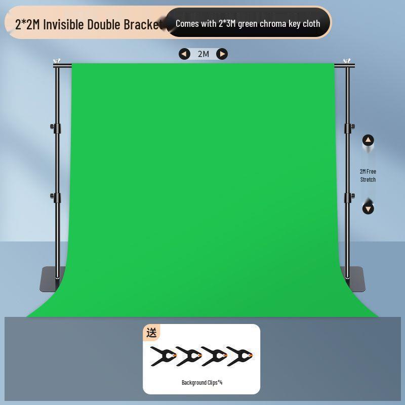 Invisible Green Screen Chroma Key Stand with Thickened Cloth for Photography and Film