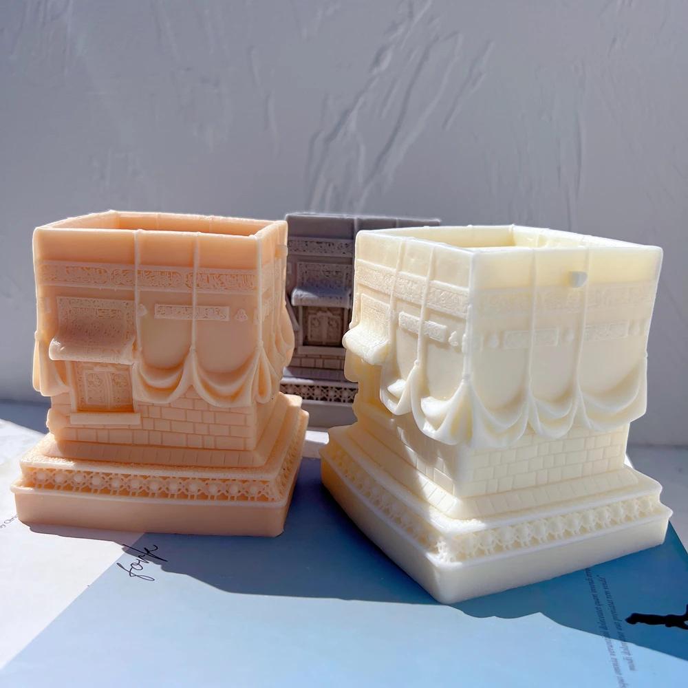 Kaaba Figur Silikon Kerzenform Islamische Heimdekoration Silikonform Ramadan Tischdeko Sojawachsform Islamische Heimkunst