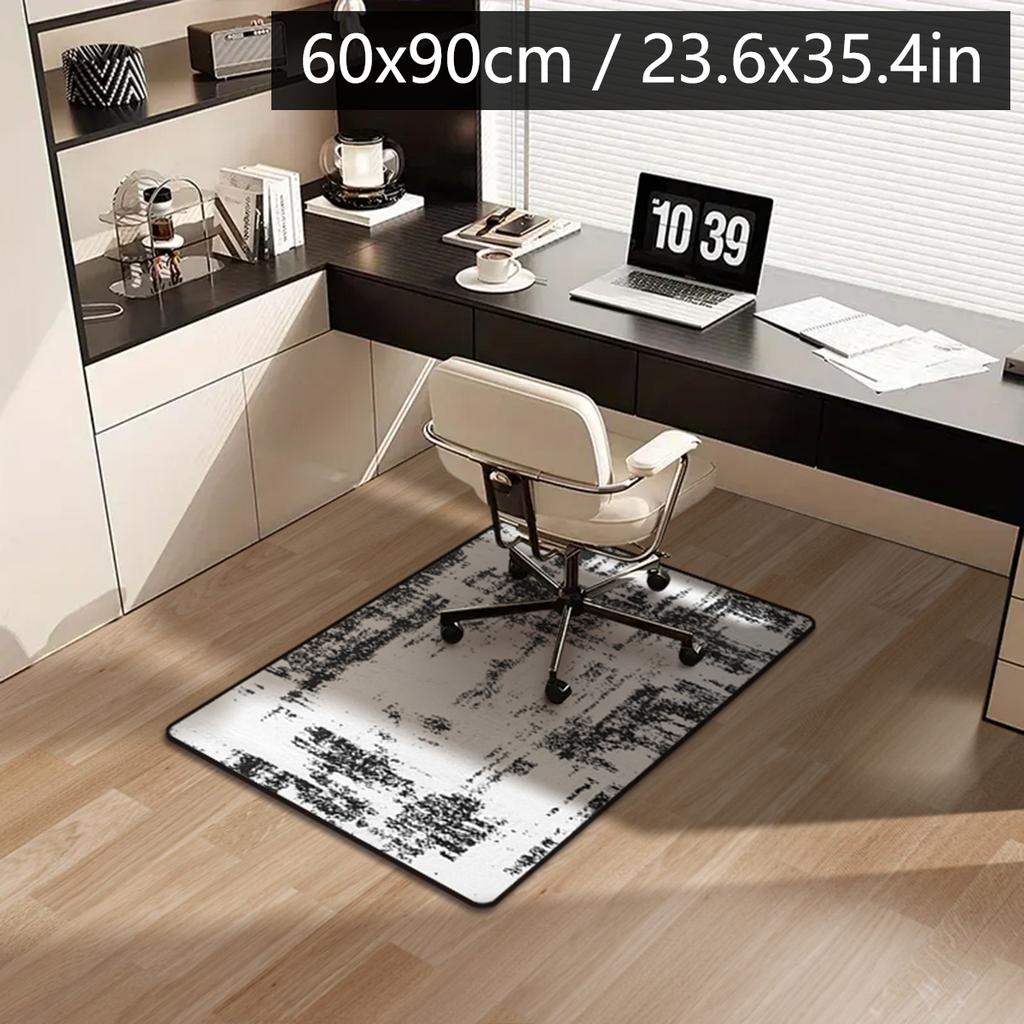 Home Large Size Study Cushion Square Diatom Mud Non-slip Swivel Chair Mat Anti-wear Carpet Bedroom Mat