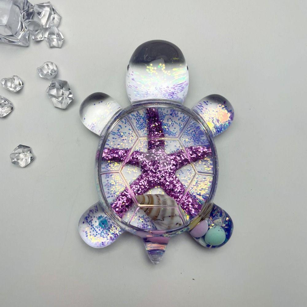 Flash Flowing Sand Candy Color Turtle Dolls Starfish Turtle Small Ornament  Gifts