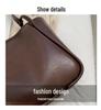 Retro Women's Large Capacity Fashion Tote: Versatile Textured Shoulder Bag for Autumn & Winter