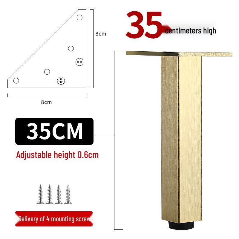 Adjustable Aluminum Alloy Furniture Legs for Cabinets, Sofas, Coffee Tables, TVs, and Beds