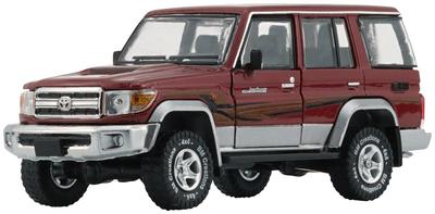 BM CREATIONS Maßstab Toyota Land Cruiser LC76 Dunkelrot Rechtslenker Fertigprodukt 1/64