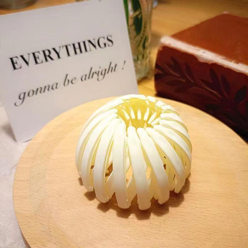 

Корейский пучок для волос - Стайлинг держатель для хвоста заколка-краб слоновая кость