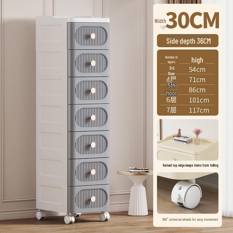 Kids' Plastic Drawer Storage Organizer for Toys, Snacks, and Clothes