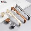 Oukali Modern Furniture Cabinet Handle Wardrobe Pulls Handles Zinc 128mm Drawer Dresser Cupboard Handle