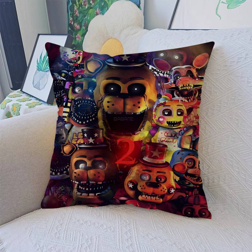 FNAF Five-nights-At-Freddy Cuscino Regalo Decorazione Casa Ufficio Cuscino Camera da Letto Divano Auto CopricuscinoFedera
