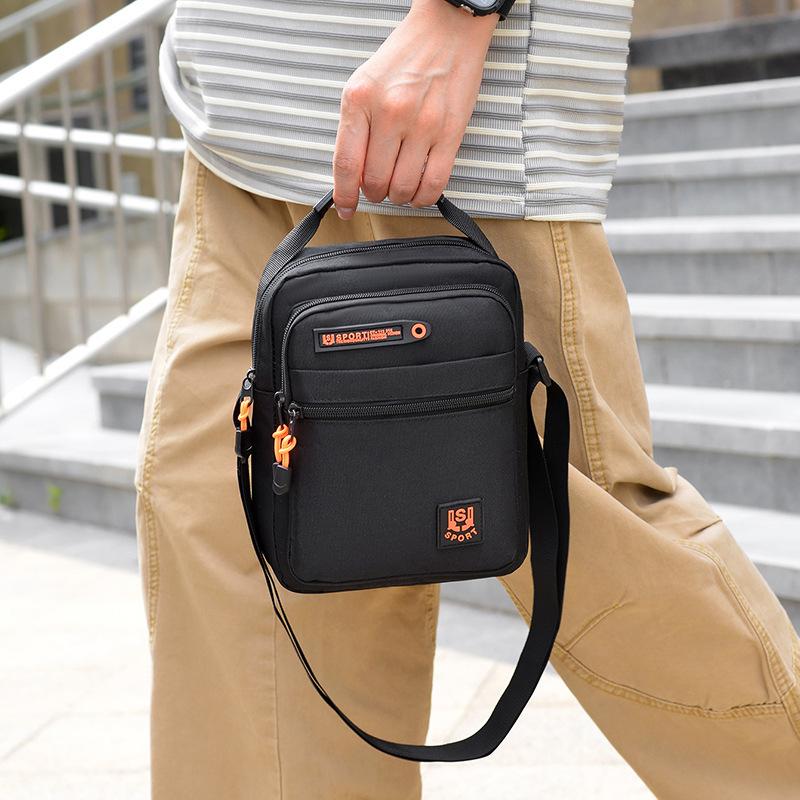 Fashionable Casual Men's Single Shoulder Bag, Trendy Storage for Shopping, Men's Cross-body Bag