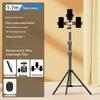 Dual Phone Streaming Stand with Multi-Camera Selfie Gadget and Fill Light for Douyin