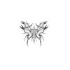 Dark Tribe Butterfly Tattoo Sticker, Waterproof And Long-Lasting, Women'S Thigh Advanced Sense Simulation Tattoo