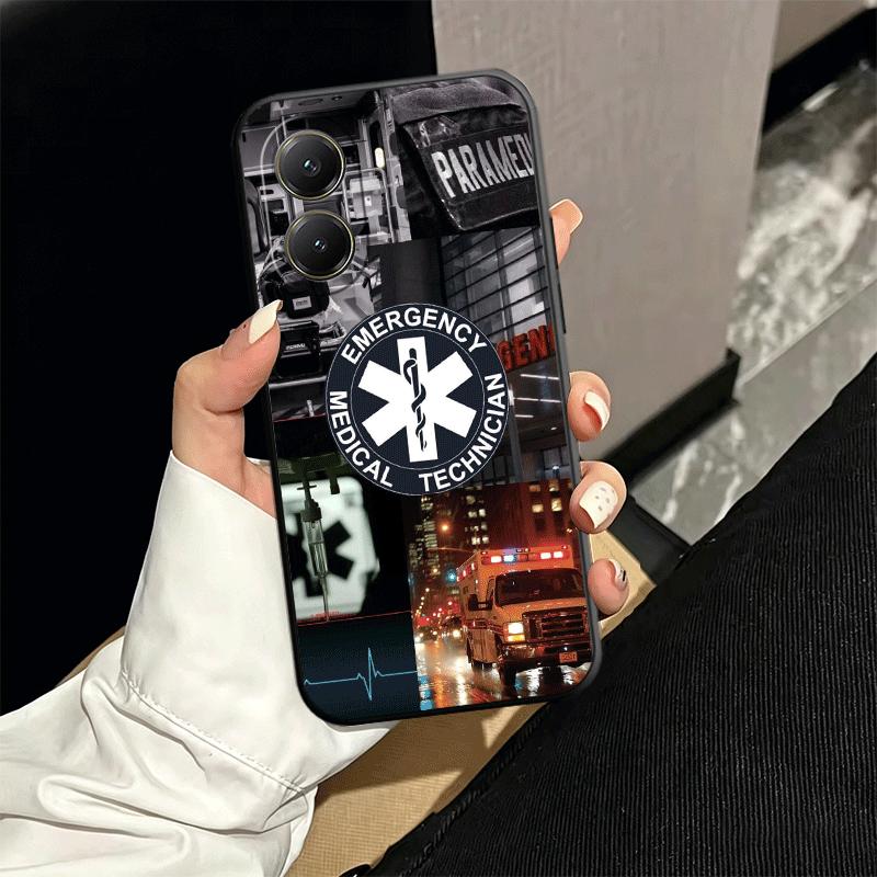 

EMT EMS Ambulance Soft Phone Case for Xiaomi Poco X5 X6 X7 X8 Pro Max X3 F7 F8 Ultra M8 M7 M6 M5 Redmi 15 15C 14C 13C 12C X4 F6 Xiaomi Redmi 12