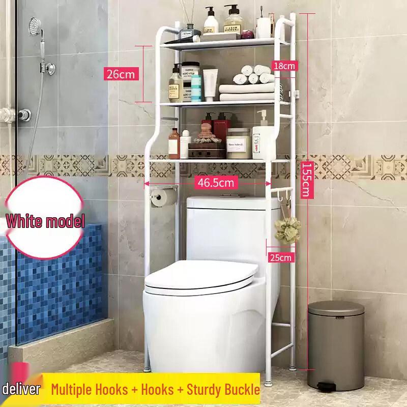 LIEI Suction Cup Wall-Mounted Bathroom Shelf
