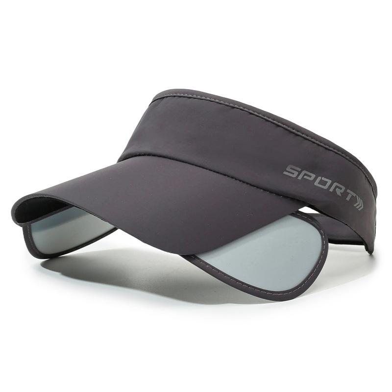 Summer Outdoor Sunshade Sports Retractable Hat Brim Empty Top Hat Men's Quick-Drying Sunscreen Cap Women's Running Sun Hat
