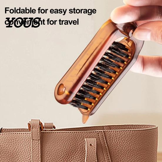 Portable Hair Comb 1/2/3Pcs Boar Bristle Foldable Brush, Men Women Detangling Lightweight Folding Styling Travel for All Types