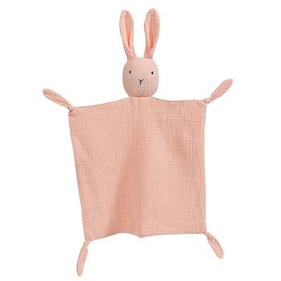 MK Infant's Upright Rabbit Handkerchief Attachment Doll, Pink, Korean Baby Products
