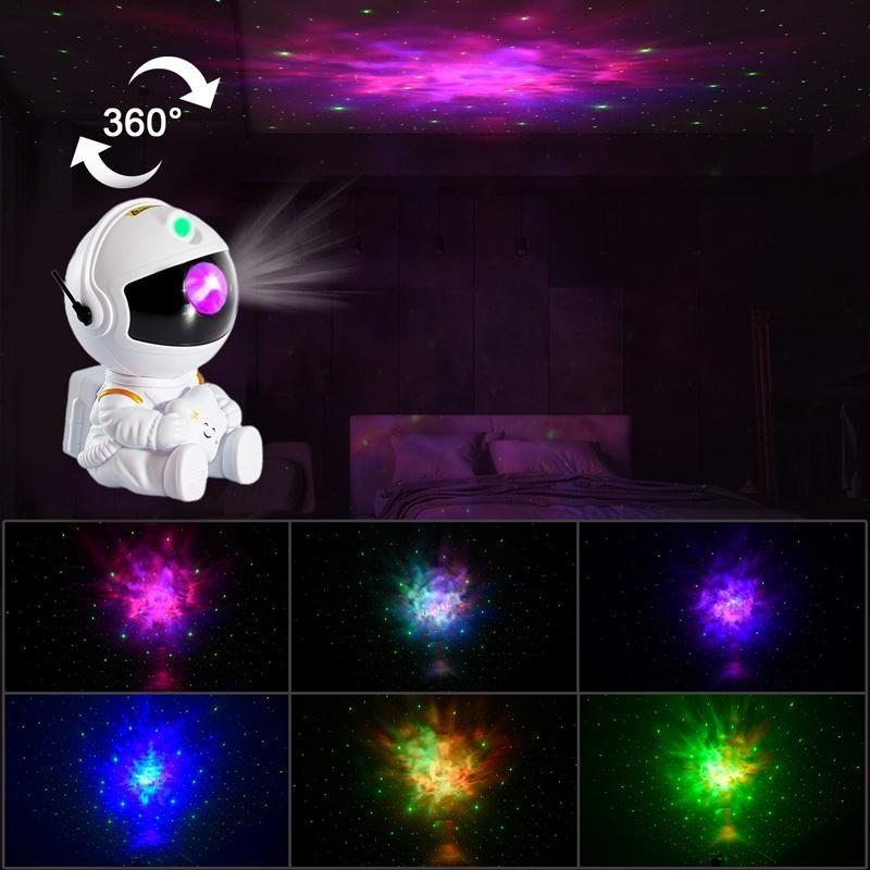 NEW Astronaut Projector Starry Sky Galaxy Stars Projector Night Light LED Lamp for Bedroom Room Decor Decorative Nightlights