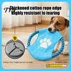 Interactive Fetch And Play Gear Fabric Dog Flying Disc, Cotton Rope Tug of War Durable Pet Chew Toy for Small Medium Large Breeds, Outdoor Training