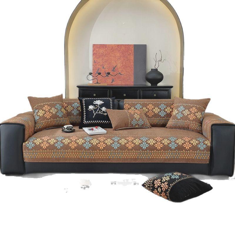 Bohemian Chenille Sofa Cushion Is Universal In All Seasons, High-End Seat Cushion, New Non-Slip Sofa Cover Cover Cloth