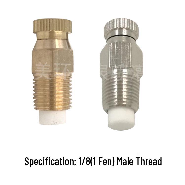 1/8 High-Pressure Atomizing Cooling Nozzle with Filter for Textile Mills - Cold Mist & Dust Removal