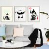Banksy Street Graffiti Art Canvas Painting Wall Poster Nordic Classic Picture For Living Room Cuadros Home Decoration No Frame