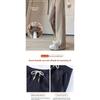 Women's High Waisted Straight Leg Winter Pants - Thickened Fleece Lined Elastic Waistband, Casual Pants for Autumn and Winter, Middle East Series