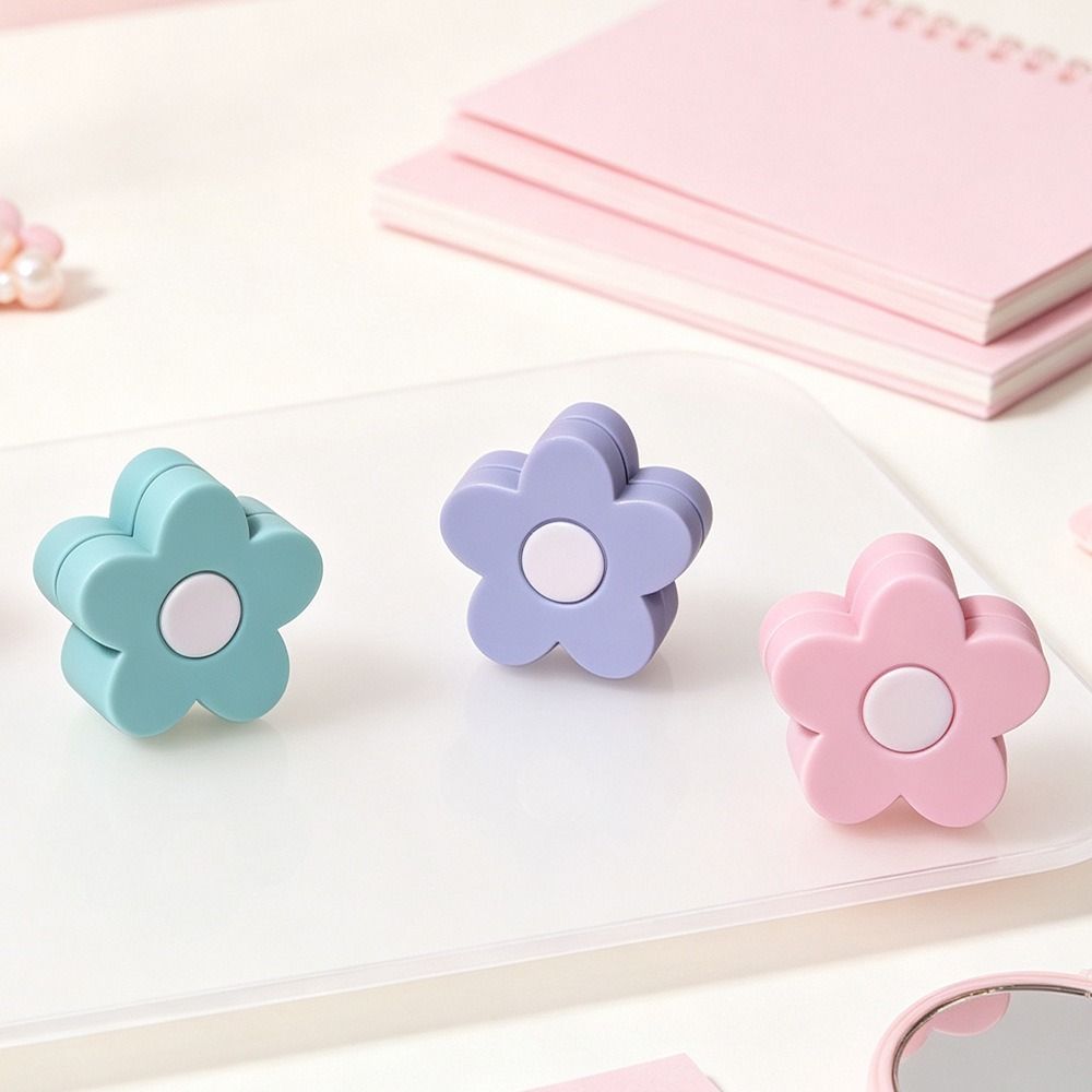 5PCS Mini Desktop Memo Holder 3D Flower Shape Instant Photo Holder New Postcard Holder  Home Office