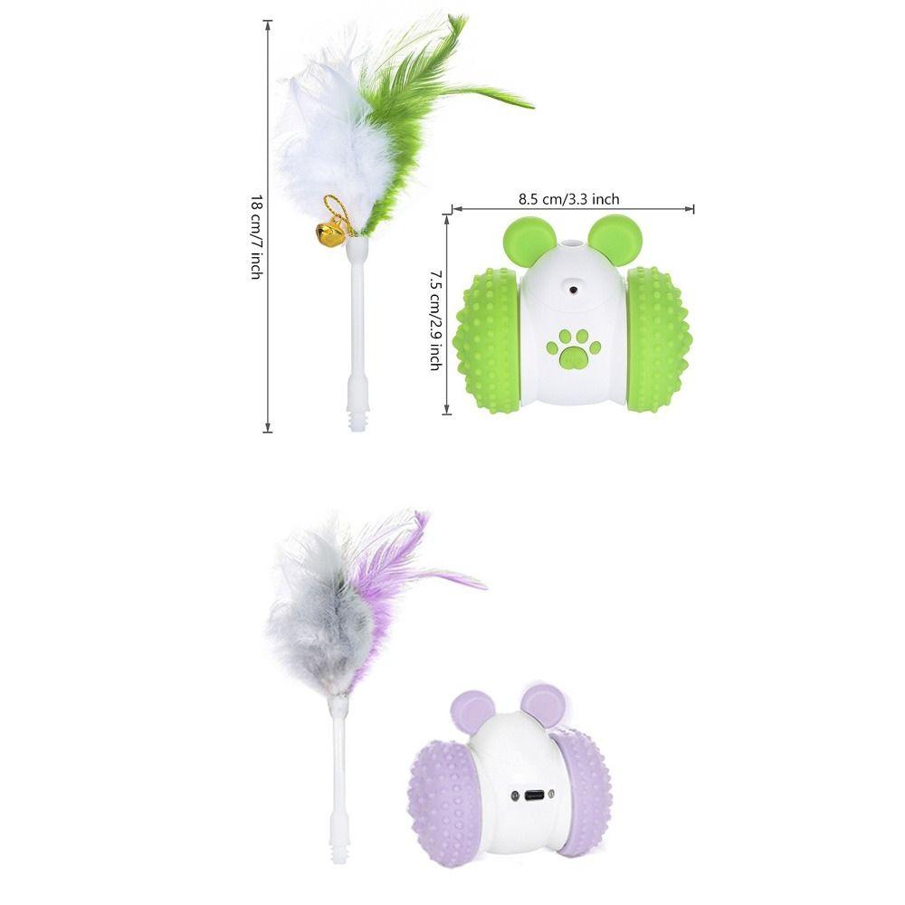 2 Play Mode Automatic Mouse Car Cat Toy Infrared Laser Cat Teasing Toy  Interactive Game