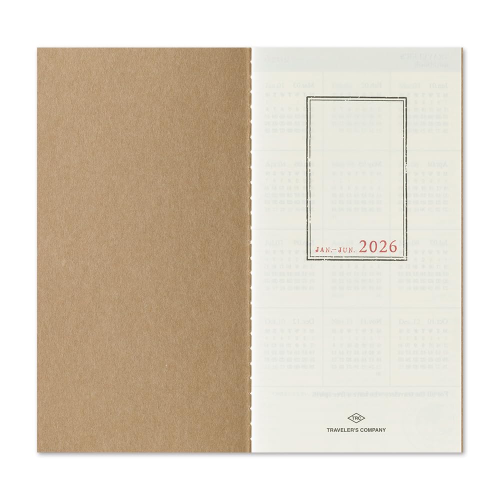 Notebook Planner Refill 2026 A5 Slim Vertical 14496006 January Traveler's (Starts 2026)