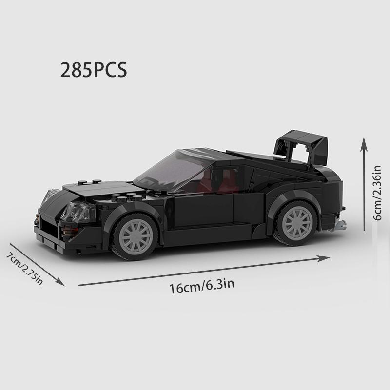 Moc F1 City Speed Sports Racing Car Building Blocks Brick R34 Rx-7 Vehicle Supercar Fast & Furious Mk4 Supra Kids Toys