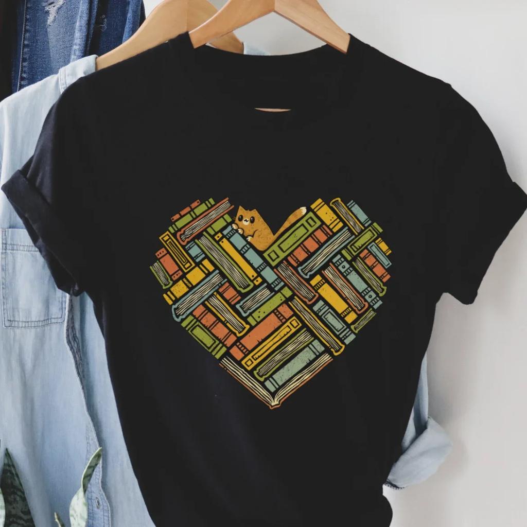 I‘ll Do It Tomorrow Funny Graphic T Shirts for Women Harajuku Style Cartoon Cat Love Pattern Women's Kawaii Clothes  Streetwear