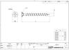 DAIDOHANT Stainless Steel Coarse Thread Screws Diameter X 57mm 45847 (Flexible/Fully Threaded) [SUS410] (Nominal D) 3.8 (Length L1) (300 Pieces)