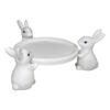 Rabbit Plate 3D Printed Easter Bunnies Cake Stand Serving Tray for Desserts Jewellery Wedding Crafts Decoration Gift