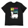 Kein Drama für diesen Lama T-Shirt-Mode-Shirts blaue Archivkleidung für Herren