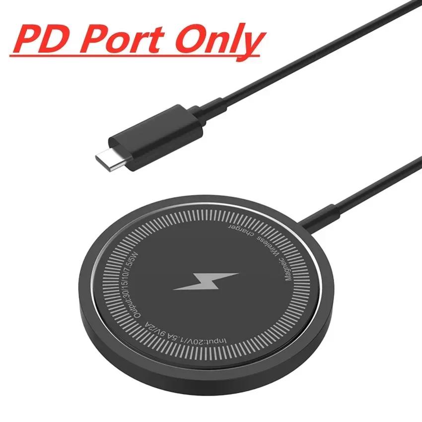 100W Magnetic Chargers Fast Wireless Charger Pad Stand for iPhone 16 15 14 13 12 Pro Max Airpods PD Macsafe Phone Charging Dock