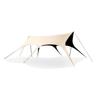Swallowtail Black Glue Camping Awning with Silver Coating Sunshade Gazebo Tent