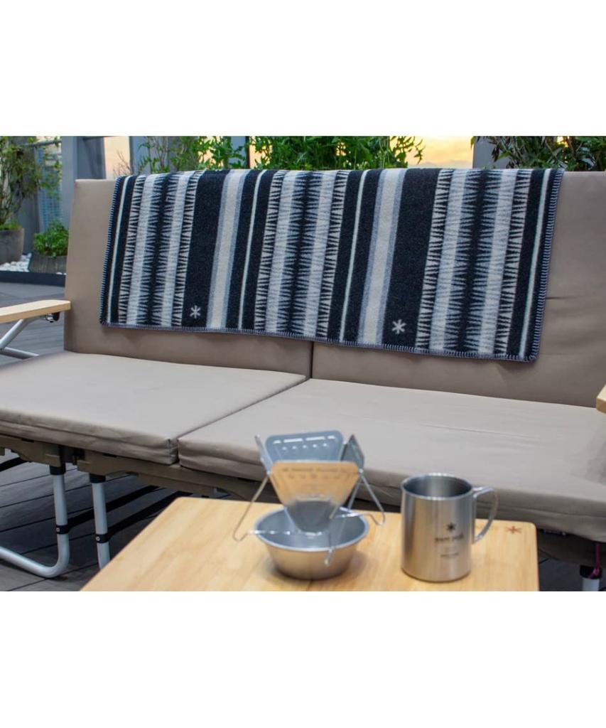 Snow Peak Muchacho Blanket One CH Blanket Throw Charcoal Gray Outdoor Camping Home SP×PENDLETON SI-PD-22AU001CH (Charcoal Gray/FF)