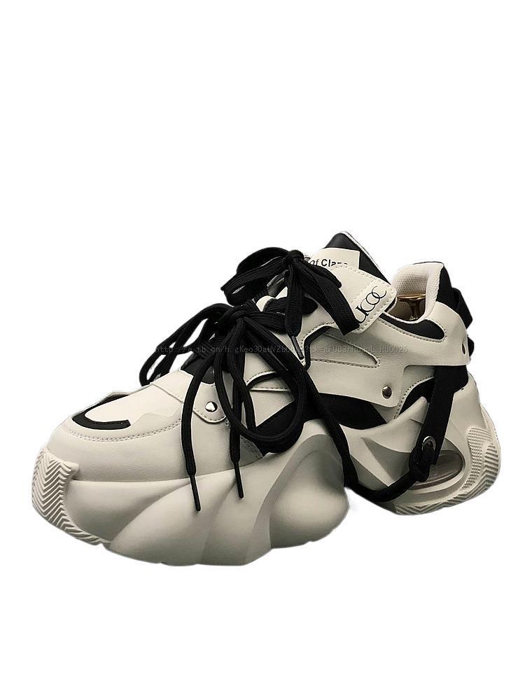 European Men's 2025 Fall/Winter Breathable Casual Sports Shoes - Air Cushion Thick Sole for Height Boost