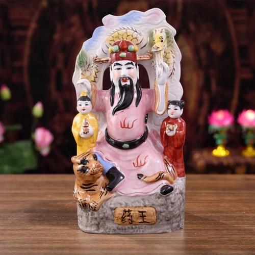 Chinesische Kreative Keramik Medizin König Bodhisattva Göttlicher Arzt Hua Tuo Sun Simiao Heimdekoration Feng Shui Heimdekor