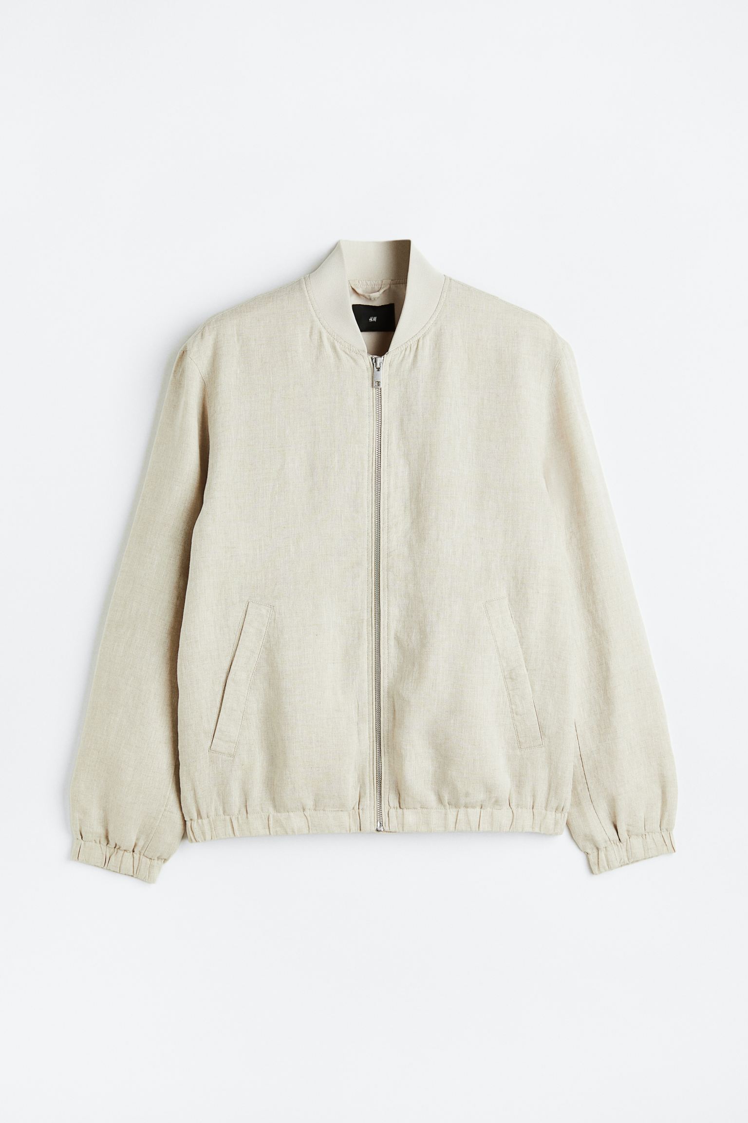 

Linen bomber jacket