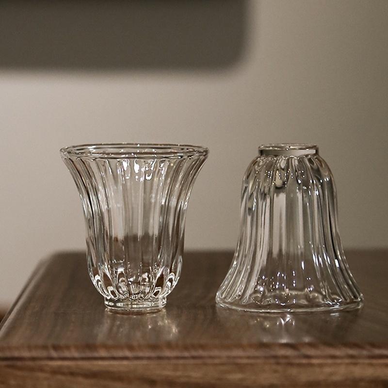 55ml Ice Surface Pattern Glass Small Tea Cup Transparent Heat-resistant Kung Fu Tea Set