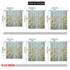 2pcs 2D Flat Printing Scene Curtains White Flowers Bloom Softly Digital Printed Polyester Drapes Festive Curtains Use for Booths