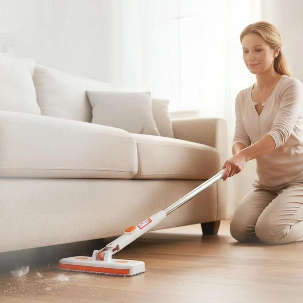 Locking Head Detachable Mini Mop Flexible Clip Face Towel Small Mop Spin Mop  Living Room