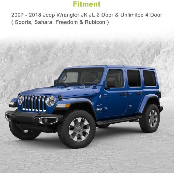 Jeep Hood Latch For 2007-2018 Jeep Wrangler Jk JL Black Stainless Steel Catch Kit Accessories To 2018 Jeep Wrangler